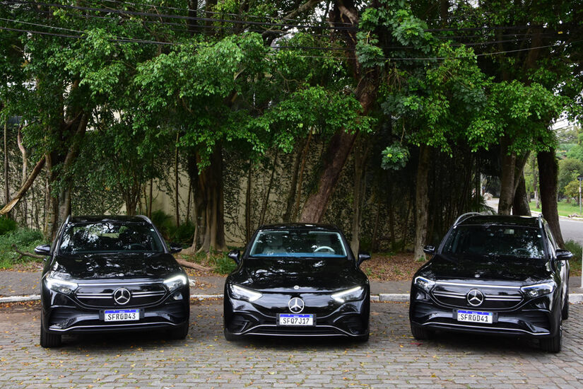 Mercedes-Benz EQA 250, EQB 250 e EQE 300 - Fotos: Divulgação