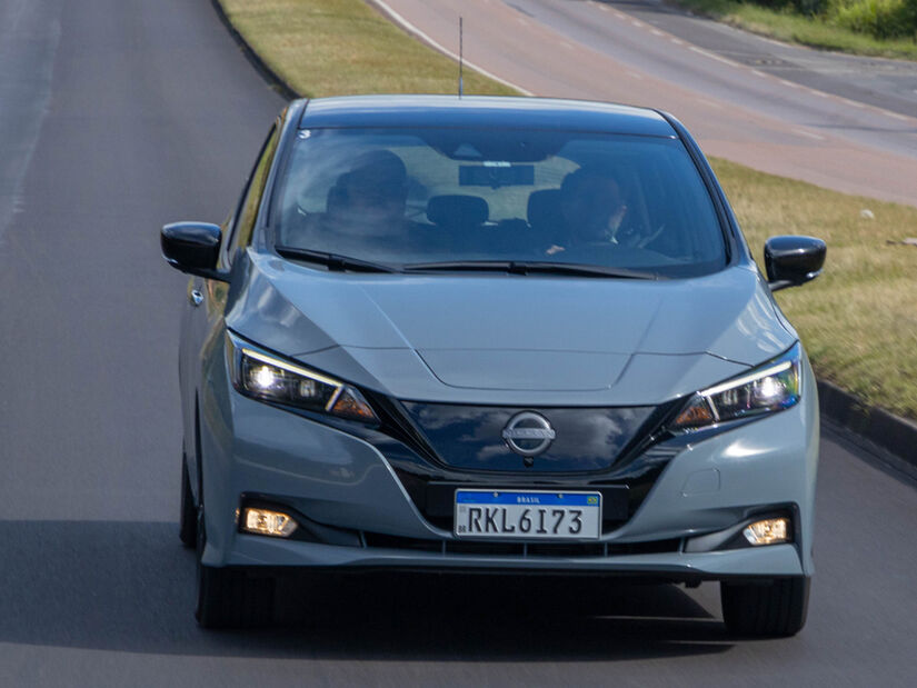 O Leaf tem 147 cavalos de potência, 32,6 kgfm de torque instantâneo e autonomia de 272 quilômetros  - Fotos: Marco Antônio Teixeira/Nissan 