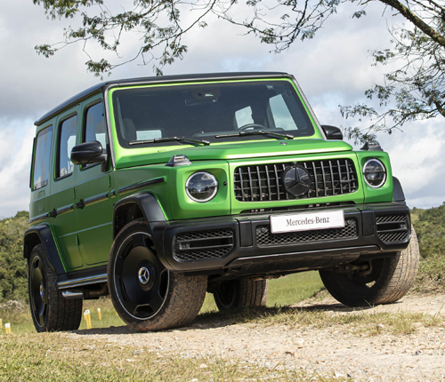 O G 63 se garante em qualquer terreno difícil graças ao poderoso motor V8 biturbo e a uma série de tecnologias próprias - Fotos: Divulgação