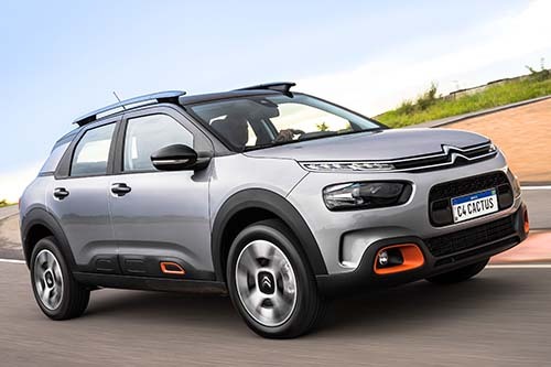 Na versão topo de linha, o C4 Cactus conta com o motor 1.6 turbo de até 173 cavalos e 24,5 kgfm de torque, sempre com o câmbio automático de 6 marchas - Fotos: Divulgação