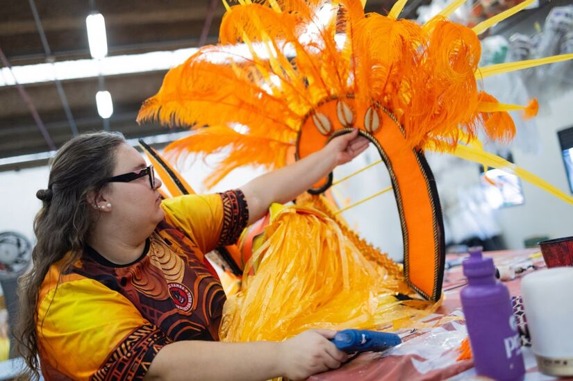 Em busca do seu primeiro título no Grupo Especial do Carnaval de SP, a Dragões da Real, aposta no enredo "África - Uma Constelação de Reis e Rainhas"  / Todas fotos:  Ettore Chiereguini/Gazeta de S.Paulo