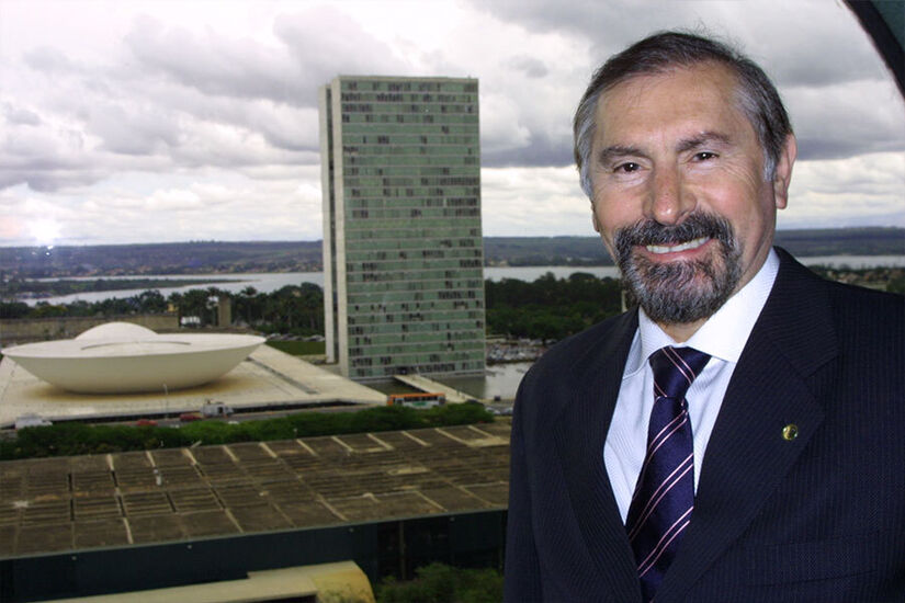 Evilásio visita Brasília, onde foi deputado federal por dois mandatos entre 1993 e 2007. Crédito: Eduardo Toledo/Portal O Taboanense 