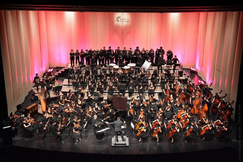 A Orquestra Juvenil Nacional del Sodre é do Uruguai e apresentará um repertório dedicado à música das Américas
Divulgação/Orquestra Juvenil Nacional del Sodre