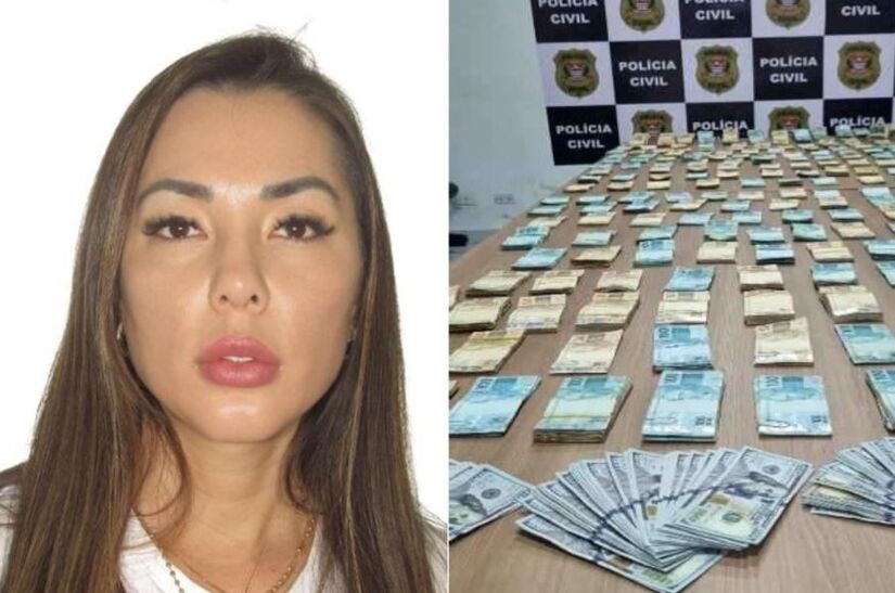 Karen de Moura Tanaka Mori, a Japa, que é viúva de Cabelo Duro/Foto: Reprodução/Polícia Civil