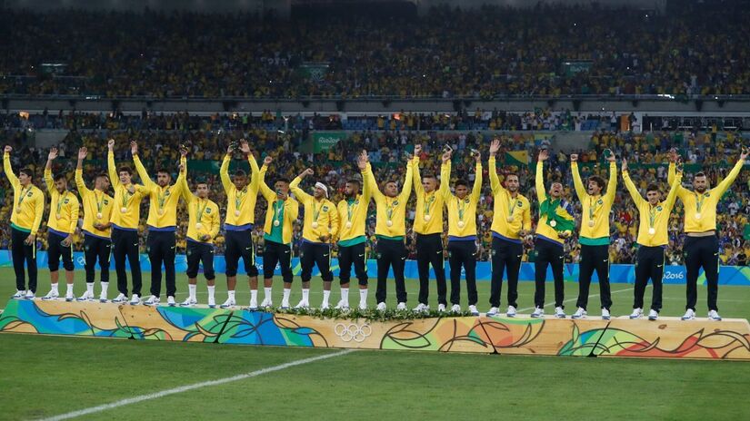 Primeira medalha de ouro no futebol masculino foi em 2016, no Maracanã. / Foto: Wikimedia Commons