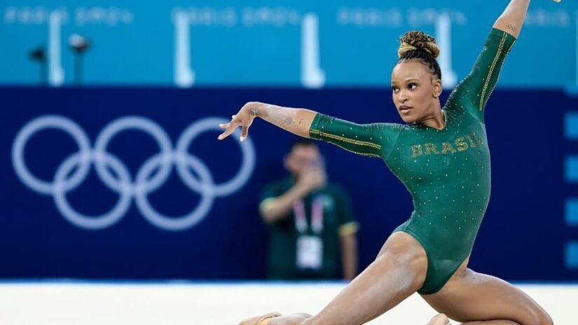 Rebeca Andrade foi o grande destaque na ginástica artística em Tóquio./(Foto: Divulgação/Team Brasil)