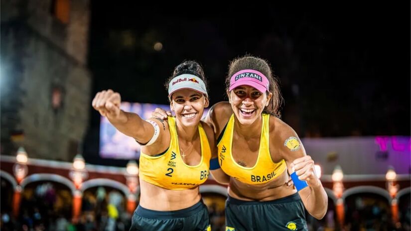 Ana Patricia e Duda pode ter grandes expectativas para as Olimpíadas./(Foto: Divulgação/FIVB)