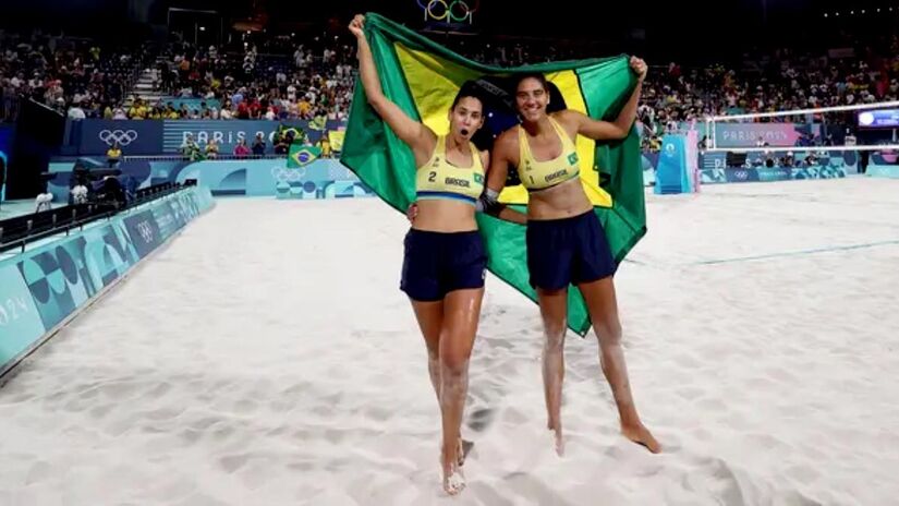 Ana Patrícia e Duda venceram as australianas no tie-break, por 2 sets 1
/Gaspar Nóbrega/COB