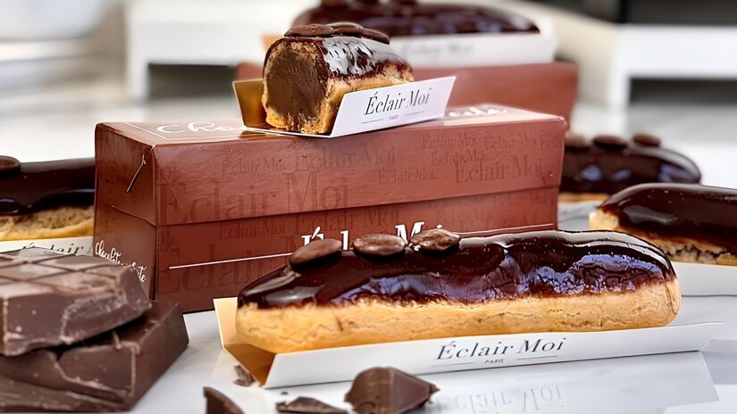 O nome Éclair Moi foi baseada nos doces tradicionais da França, chamado Éclairs. Foto: Divulgação