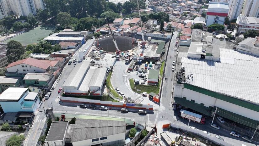 A estação Itaberaba-Hospital Vila Penteado está com 48,13% das obras concluídas
/Divulgação/Linha Uni