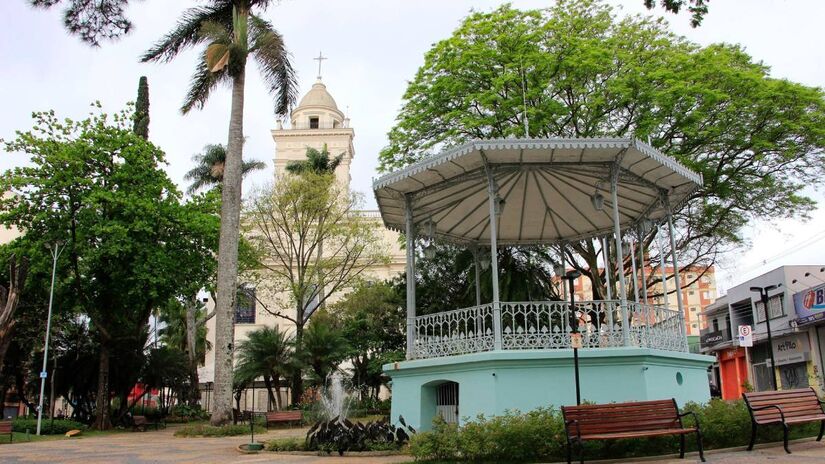 Praça da Bandeira, em Itatiba. / Foto: Divulgação/Facebook