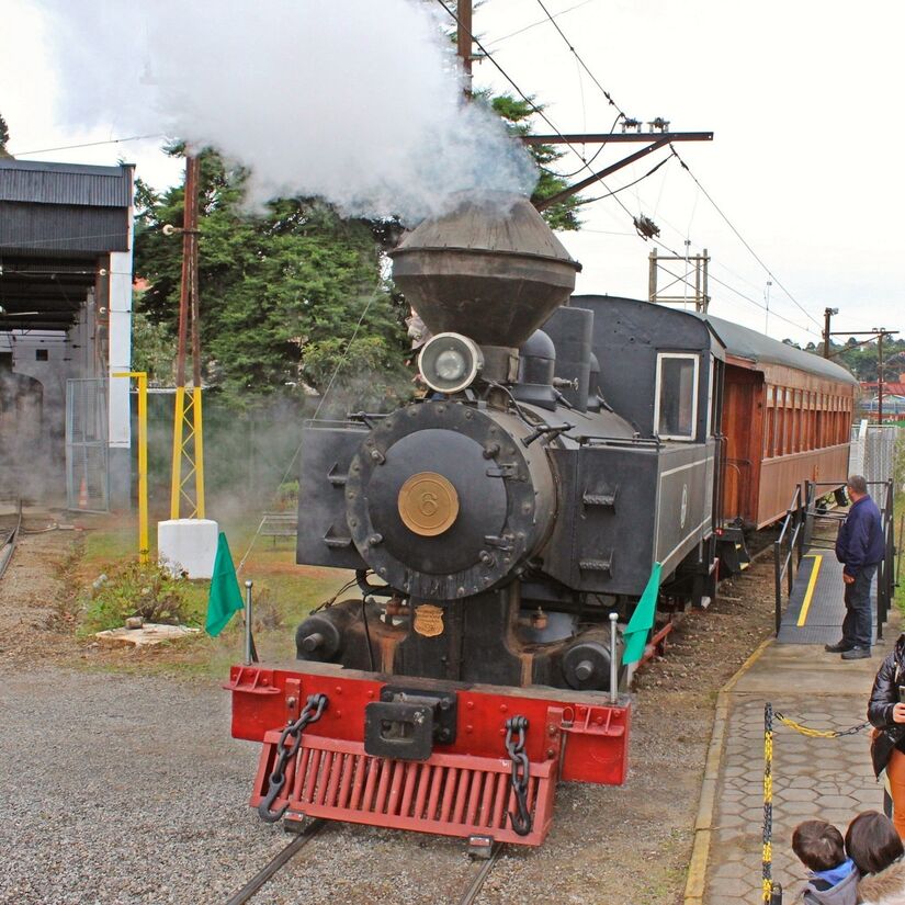 Maria-fumaça em Campos do Jordão (Foto: Governo de SP)