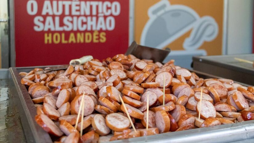 Opções gastronômicas também não faltam na maior feira de flores da América Latina. Foto: Divulgação/Expoflora 