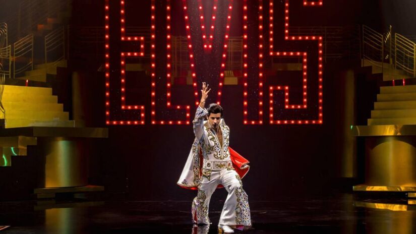 "Elvis: A Musical Revolution" é interpretado por Leandro Lima, na versão brasileira. Foto: Divulgação/Evis: A Musical Revolution 