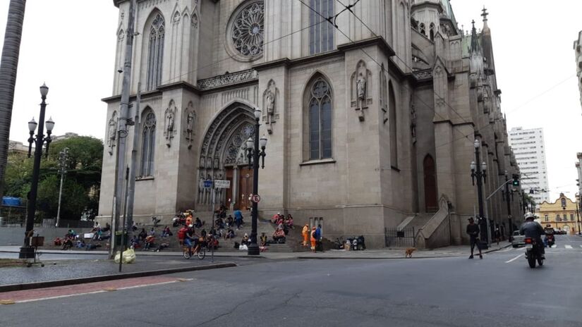 Segundo dados da Secretaria de Segurança Pública do estado (SSP), o número de roubos registrados na região próxima da Praça da Sé, no Centro de São Paulo, atingiu o maior patamar da série histórica em 2023. Entre janeiro e outubro desse ano, a SSP contabilizou 3.772 registros desse tipo de crime. / Foto: Divulgação/Twitter