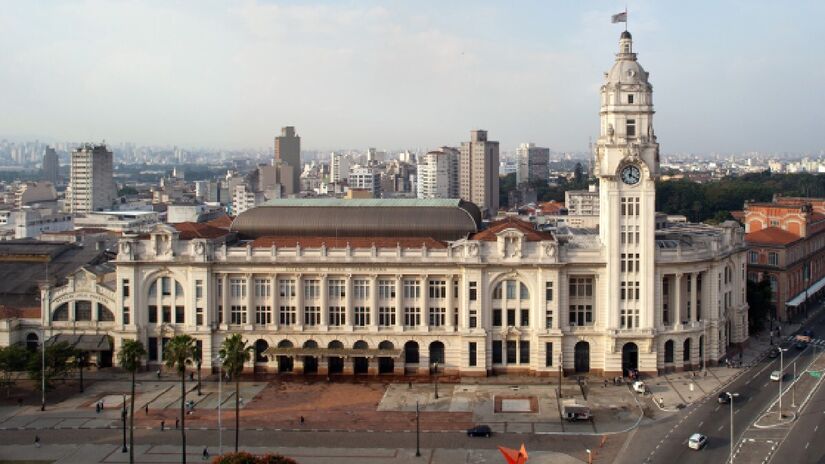 Prédio histórico era a antiga estação e foi construído entre 1926 e 1938 
Divulgação/Tuca Vieira