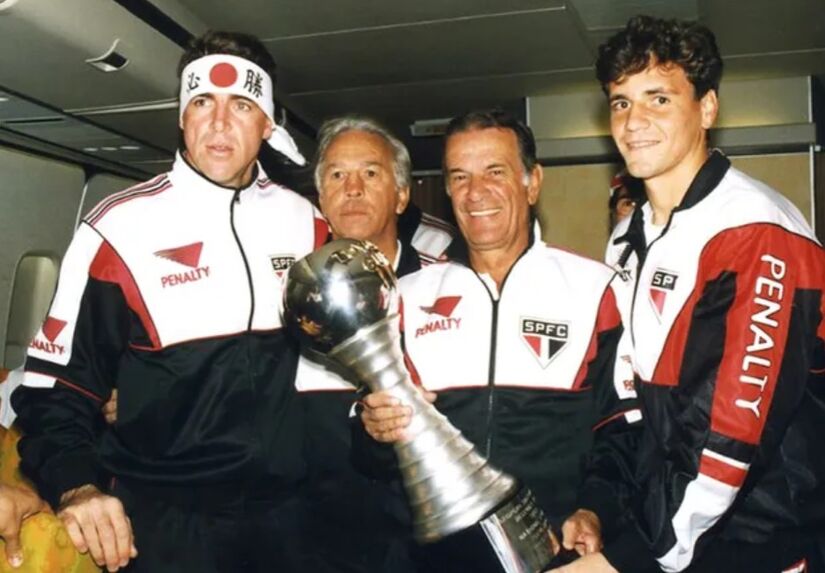 Pelo Tricolor do Morumbi, ganhou além das duas Libertadores e dois Mundiais, Telê ainda conquistou uma Supercopa, duas Recopas, um Brasileiro, dois paulistas e uma Copa dos Campeões Mundiais - (Reprodução)