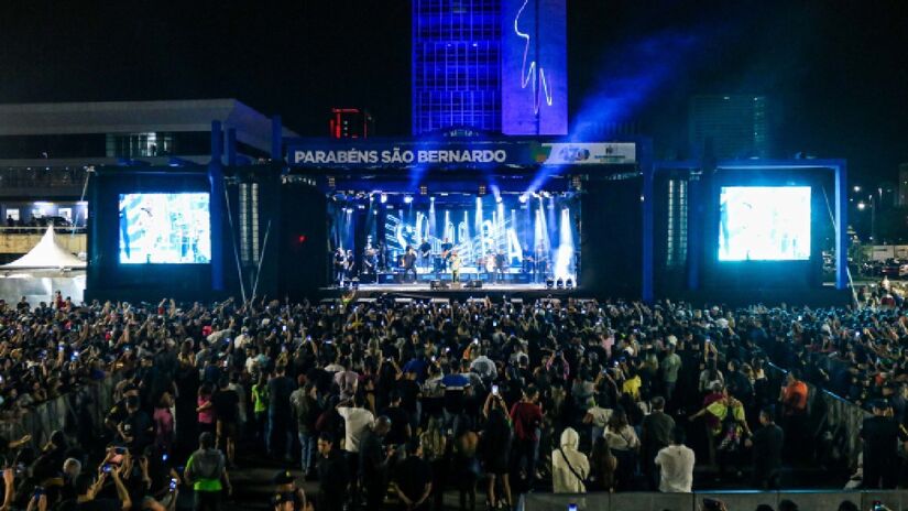 Show de aniversário em São Bernardo do Campo
Foto: Gabriel Inamine/PMSBC