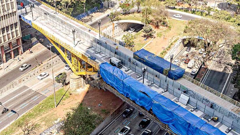 O Viaduto Santa Efigênia é considerado um dos maiores cartões postais da capital paulista e passa por uma revitalização completa. 