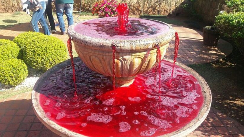 A Vila Canguera oferece degustação gratuita de vinhos e a oportunidade de conhecer o processo de fabricação. Além disso, no lugar possui uma fonte de vinho. / Foto: Tripadvisor/Divulgação