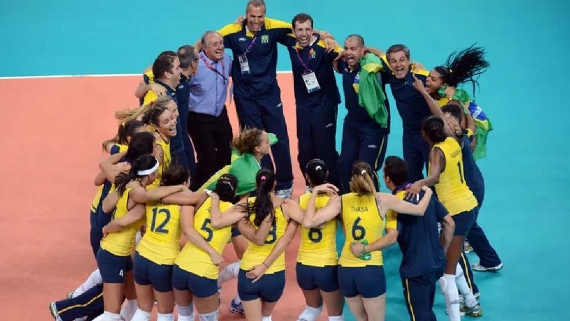 Nas Olimpíadas de Londres 2012, o Brasil foi ouro no vôlei feminino
/Alexandre Arruda / Divulgação CBV