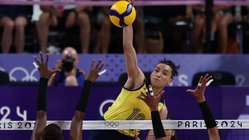 Brasil venceu por 3 sets a 0 a República Dominicana e avança à semifinal das Olimpíadas de Paris 2024
/Luiza Moraes/COB