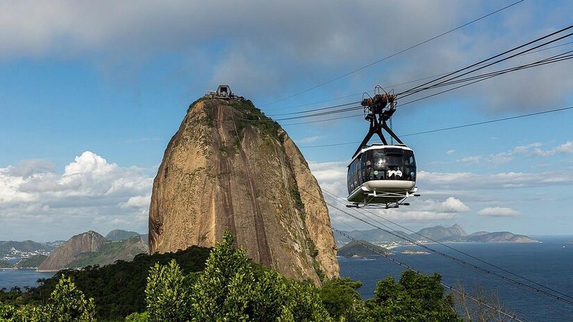 Bondinho do Pão de Açúcar - Foto: Diego Baravelli / Wikimedia Commons