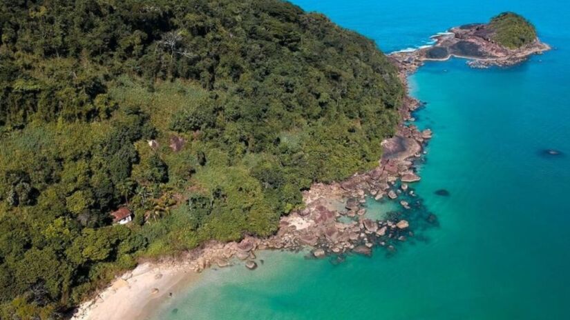 A Ilha do Prumirim pode ser acessada a partir de vários pontos de Ubatuba. O trajeto mais comum é de barco saindo da Praia do Prumirim, com um custo médio de R$ 25 a R$ 50 por pessoa para ida e volta, dependendo do ponto de partida e do tipo de embarcação. Foto: Instagram/@mario_passeios