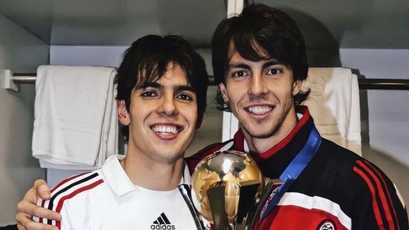 Enquanto Kaká brilhou no Milan, se tornou melhor do mundo, passou pelo Real Madrid e agora está no Orlando, Digão não se firmou em nenhum grande clube e encerrou a carreira precocemente, em 2013, quando atuava pelo New York Red Bulls. Foto: Divulgação/Instagram @kakaleitefan
