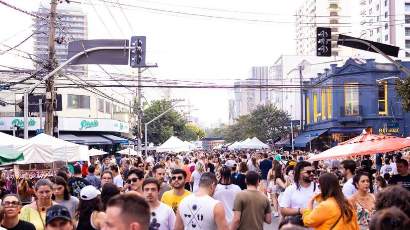 Evento será na rua dos Pinheiros, das 9h às 19h. Foto: @julio.jotac/Divulgação Festival Pinheiros 