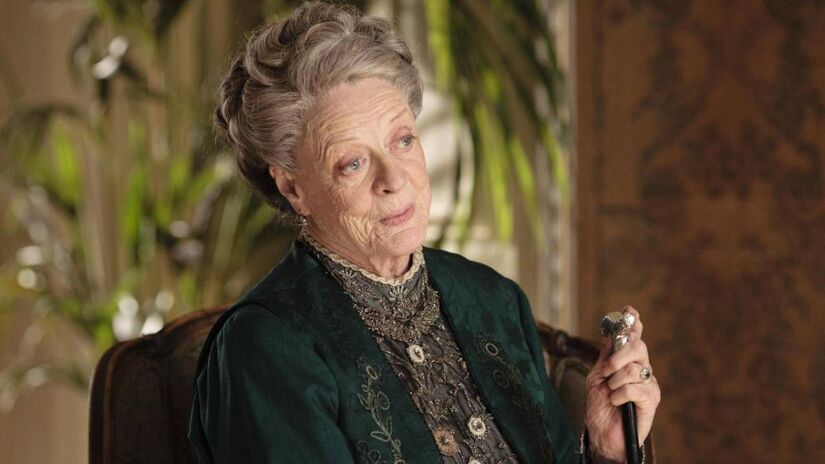 A ácida Lady Violet Crawley, de "Downton Abbey", foi um dos papéis mais marcantes de Maggie Smith. Foto: Divulgação