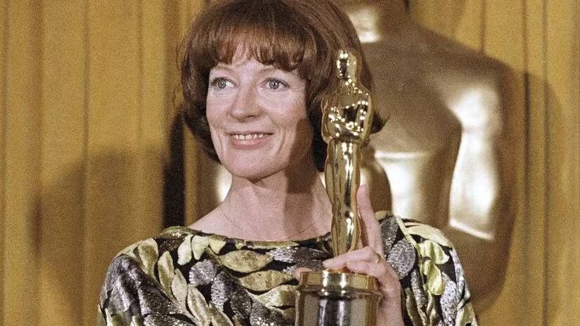 Maggie Smith ganhou o Oscar na categoria de melhor atriz coadjuvante por "California Suite", em 1979. Foto: AP Photo/Reed Saxon
