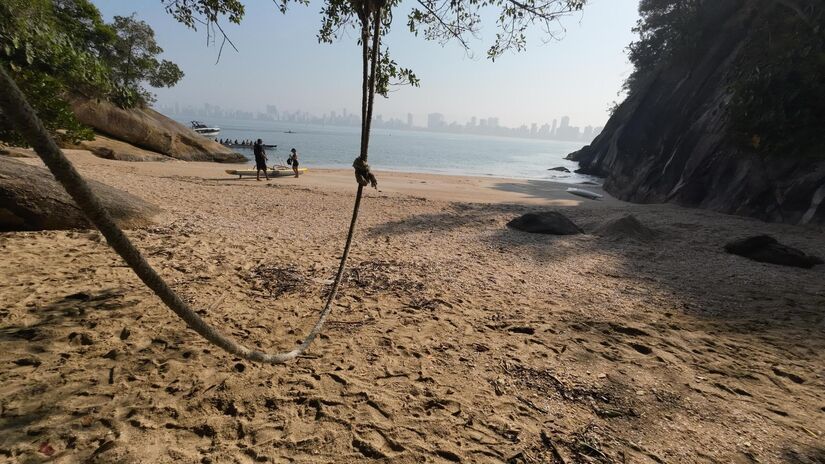 É necessário levar o que for consumir para a praia. Foto: Daniel Villaça/Gazeta de S. Paulo