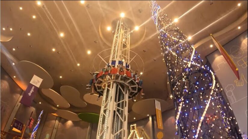 Sky Tower no Playcenter Family - Shopping Aricanduva, em São Paulo.