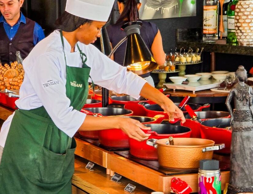 O Lassù Rooftop Club fica em um andar acima do restaurante. Foto: Divulgação