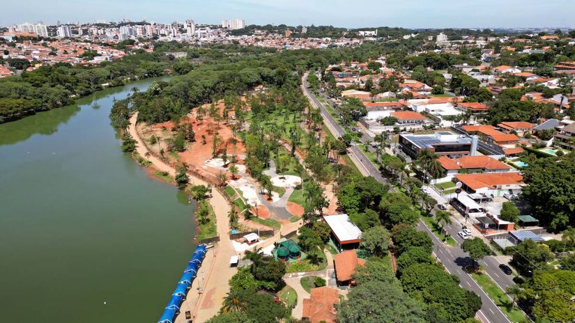 Lagoa do Taquaral tem espaço para lazer e esporte. Foto: Carlos Bassan/Prefeitura de Campinas