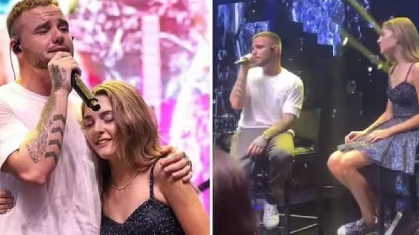 Liam Payne foi contratado para se apresentar de uma jovem fã brasileira, como presente de aniversário. A festa de debutante foi de Amanda Callegari e o vídeo das apresentações viralizou nas redes sociais. Durante sua passagem por Goiânia, Liam cantou grandes sucessos de One Direction, como Steal My Girl, History e You & I - (Reprodução/Instagram)