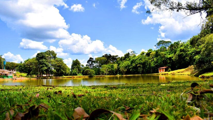 Lago para pesca esportiva. Foto: Divulgação/ Visite Serra Negra