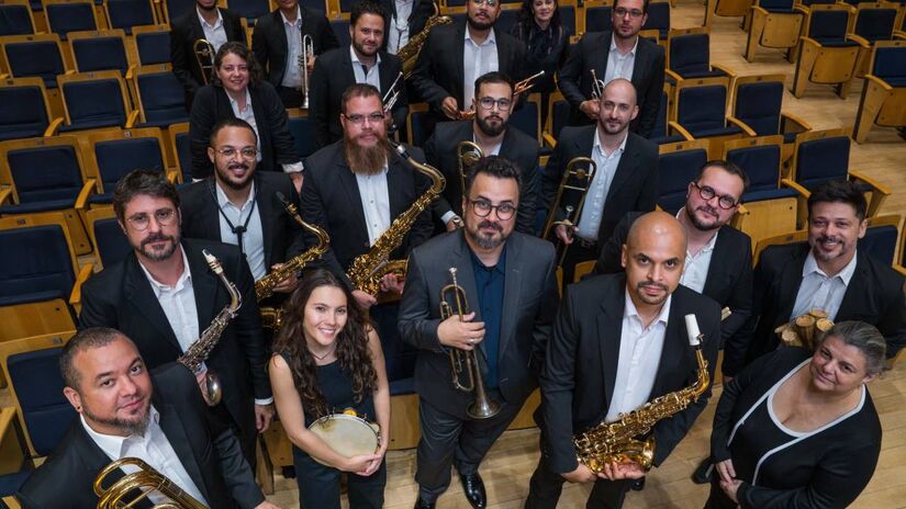 Apresentação dos cantores, ícones da música brasileira, será acompanhada pela 'São Paulo Big Band', grupo instrumental formado por 20 músicos e atual residente do projeto 'Encontros Históricos'. Foto: Iris Zanetti/Divulgação 