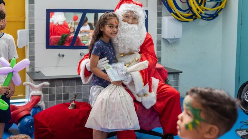 Além das doações, a Vitalitat organiza festas natalinas para as crianças, com momentos de confraternização e carinho. Foto: Divulgação