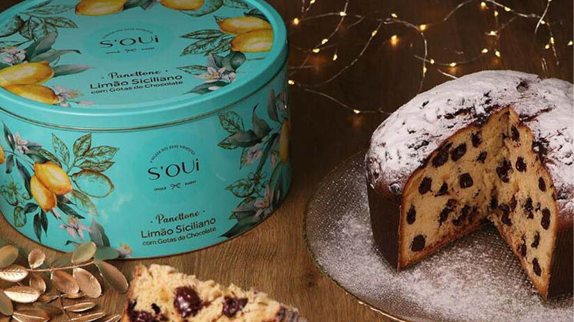 Panettone de limão siciliano com gotas de chocolate S'Oui, 980g, a partir de R$ 130 no Sam's Club - Foto: Reprodução Facebook S'Oui