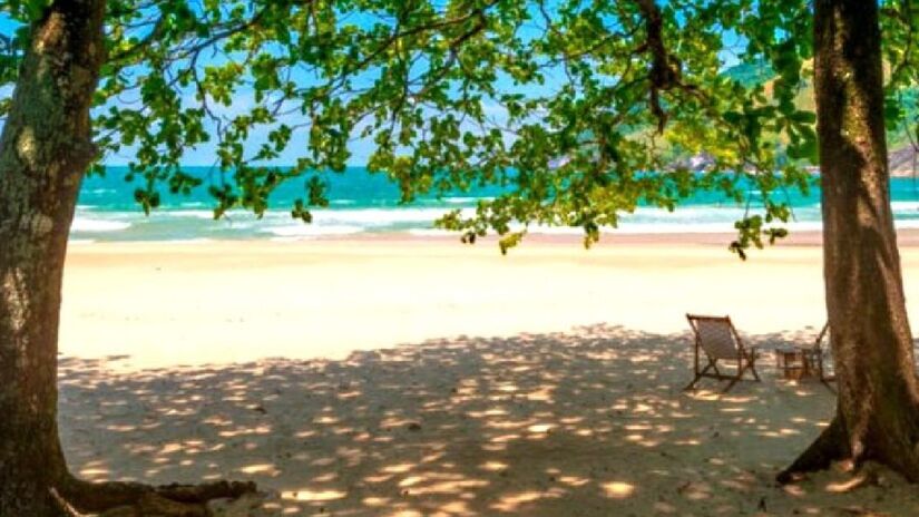 Considerada uma das duas praias mais bonitas do estado de São Paulo, Bonete não é uma praia deserta por acaso: se não quiser ir de barco, a trilha de acesso dura até quatro horas. É uma boa dica de passeio para passar o dia em um dos lugares mais bonitos do Brasil e também bastante isolado da movimentação do nosso litoral - (Divulgação)