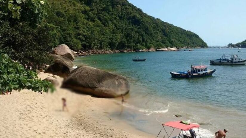 Uma das praias escondidas que fica mais perto de São Paulo, Sangava está entre pedras e vegetação da Mata Atlântica. O acesso é por barco ou por caminhada, com duração aproximada de 1h30min - (Divulgação)