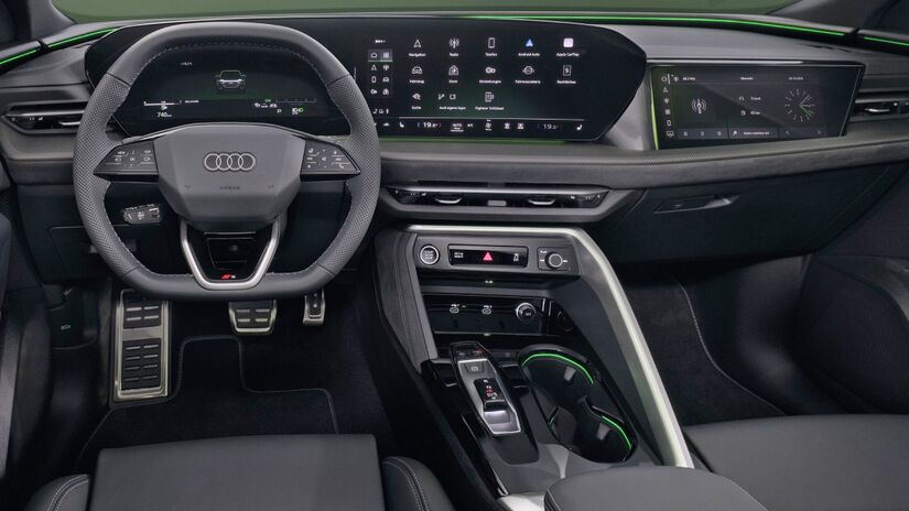 Interior do novo Q5 Sportback é todo projetado para as necessidades práticas dos ocupantes. Foto: Divulgação