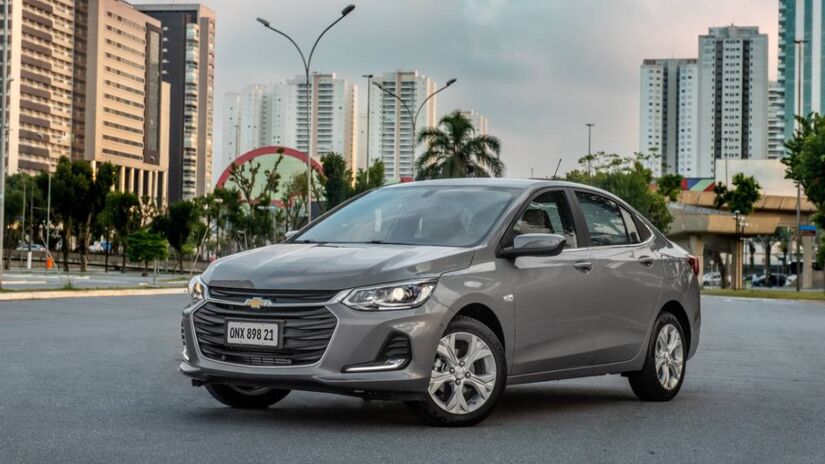 O Chevrolet Onix é o campeão de vendas da GM por ser inquebrável, ótimo preço, econômico e com bom desempenho. Foto: Divulgação/GM