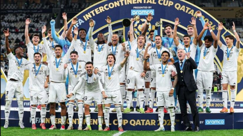 Real Madrid bateu o Pachuca por 3 a 0 e conquistou a primeira edição da Copa Intercontinental.

/Divulgação/Real Madrid