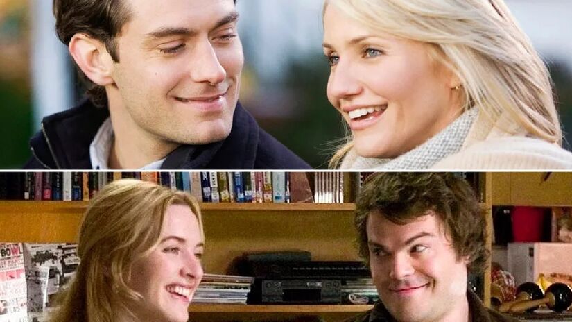 5. O Amor Não Tira Férias (2006): A comédia romântica natalina da lista, o filme conta com um elenco estrelado, com Cameron Diaz, Jude Law, Jack Black e Kate Winslet. No filme, duas mulheres com azar no amor decidem trocar de lugares. Assim, acabam encontrando os homens amados - (Divulgação)