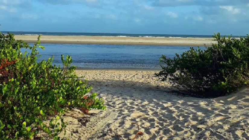 A Praia de Mangue Seco conta com uma extensa faixa de areia e águas cristalinas - (Rosana Oliveira/Google Reviews)