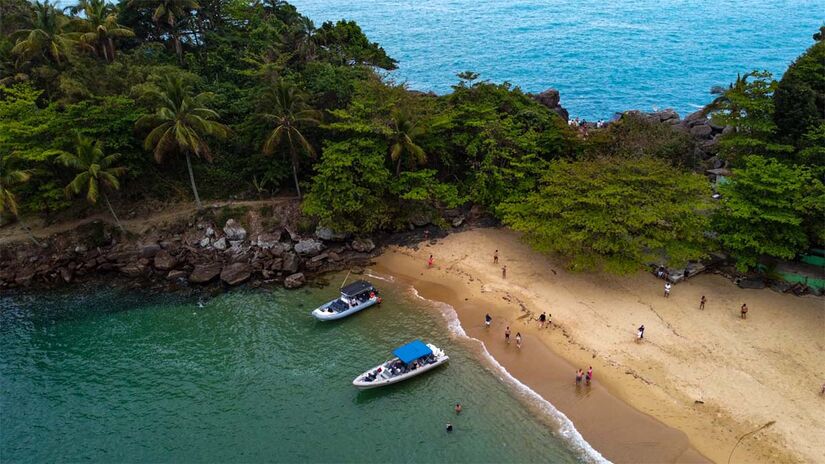 Praia do Saco do Eustáquio - Foto: Paulo Stefani/Sectur Ilhabela