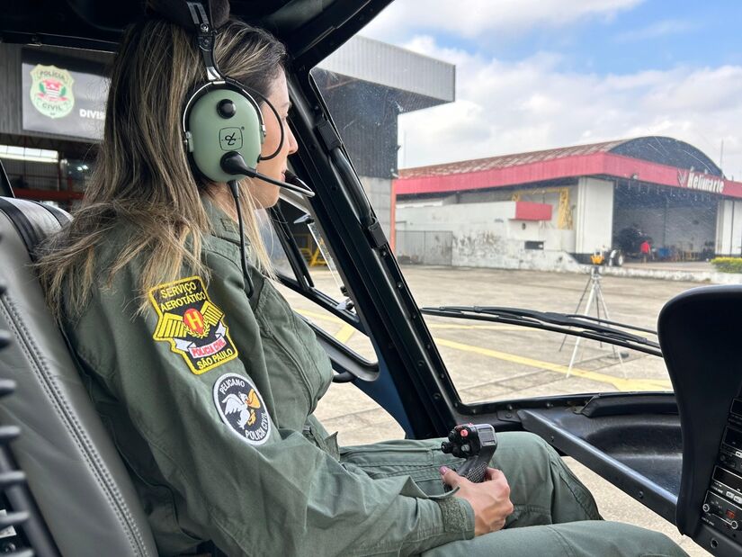 Após um ano de cursos e treinamentos, Ana assumirá sua primeira missão na aviação nesta segunda. Foto: Divulgação/SSP